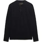 Superdry Waffle Long Sleeve Henley Langarm-t-shirt