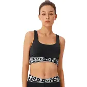 Yeaz Sporttop "Top REVOLUTE", Kinder, Gr. XS, schwarz, Obermaterial: 78% Polyester PES. 22% Elasthan EL., Tops Sporttop