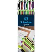Schneider Schreibgeräte 6 Xpress Fineliner farbsortiert 0,8 mm