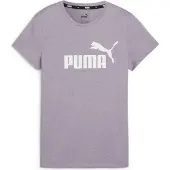 Puma ESS Logo Heather Tee Pale Plum S