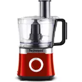 Techwood TRO-6406/TRO-6855/TRO-6856 Foodprozessor, 800 Watt, 1,5 l Behälter, 3 Geschwindigkeiten