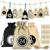 Merkloos Omgoods – Adventskalender mit 24 Füllungen in einer stilvollen Tasche