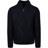 Superdry Half Zip Pullover Jacob Cable Navy