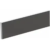 PaperFlow Tischtrennwand für Teamschreibtische, Breite 1400 mm, Bezug anthrazit