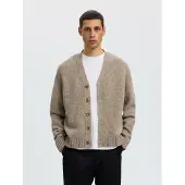 Selected Strickjacke "SLMCODY LS KNIT CARDIGAN NOOS" Wollmischung, regular fit