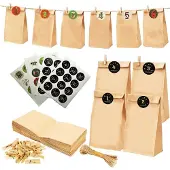 Sonstiges LGIFUTMAX Adventskalender 2026 Weihnachten 24 Papiertüten zum Befüllen