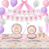 Merkloos Omgoods – Party-Set für 20 Gäste, Thema: Prinzessin