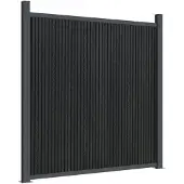 vidaXL Zaunelement Grau 1564x186 cm WPC
