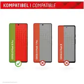 Displex Bildschirmschutzfolie Real Glass für das Google Pixel 8 Pro