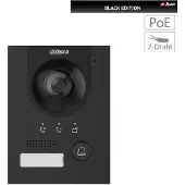 Dahua VTO2202F-P-S3-Black Kamera Hybrid Überwachungskamera 2MP 2-Draht IP65 IK07 Aluminium Aufputz