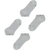 Burlington Sneakersocken "Everyday", Herren, Gr. 40-46, light grau, Baumwollmischung, unifarben, Socken Sneakersocken, unifarben, Einheitsgröße 40-46, eingestricktes -Logo