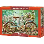 Castorland 500 Piece Jigsaw Puzzle, Beautiful Ride, Bicycle, Art Puzzle, Adult Puzzles, B-52998