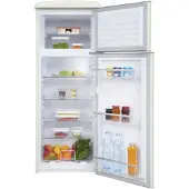 Exquisit Retrokühlschrank RKGC270-45-H-160E magnolienweiss | Standgerät | 206 l Volumen | magnolienweiß