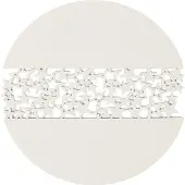 Goliat Runde, cremefarbene Filzdeckchen, Durchmesser 30 cm