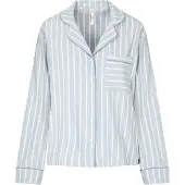 Hunkemoller Pyjama-Jacke Longsleeve Woven Blau