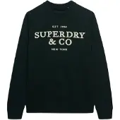 Superdry für Herren. M6110788A Jersey Applique grün (S), Lässig, Baumwolle