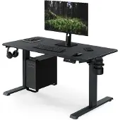 Jan Nowak Ergonomischer, höhenverstellbarer Schreibtisch in Anthrazit: 120 x 60 cm: ARIA