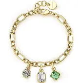 Brosway Beautiful Gold-Plated Bracelet With Pendants Symphonia Bym196