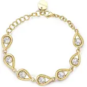 Brosway Gold-plated bracelet with cubic zirconia Ribbon BBN38