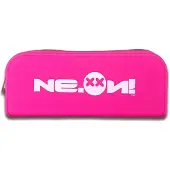 Neon 0006F, Weiches Federmäppchen, Silikon, Pink, Einfarbig, Reißverschluss, 190 mm