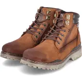 Dockers by Gerli Herren Stiefeletten/ Schnürboots Braun Kunstleder - Used Look Größe: 41