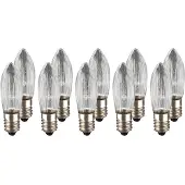 Hellum Ersatzkerzen 23V 3W, 10Stk Riffelkerzen E10, für 10 Brennstellen innen 950076