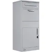Markenlos Paketbox Freistehend - Grau (37x50x112)