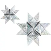 Sonstige Verlage Fröbelsterne Metallic, HolographischMIX 60 Streifen, 120 g/m²
