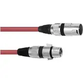 Omnitronic 30220903, XLR (3-pin), Männlich, XLR (3-pin), Weiblich, 3 m, Rot