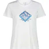 CMP Damen T-Shirt WOMAN T-SHIRT 38T6656-22XN 34 - Bianco-Acqua - 34