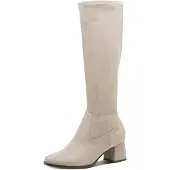 Tamaris Comfort Damen Stiefel mit Blockabsatz Karrèe, Grey, 41