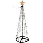 Saska Garden Dekorativer Weihnachtsbaum Schwarz, 210 cm, 370 LED extra warmweiß, mit Fernbedienung