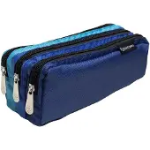 Exacompta Schlampermäppchen 3 Fächer Polyester 22x8,5x9 cm 3-farbig 13 Stück