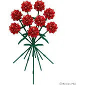 Brixies Bauset Blumenstrauß Sweetheart - 896 Steine - Nano
