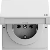 Gira Steckdose 1-fach grau matt Unterputz Klappdeckel IP20 445476
