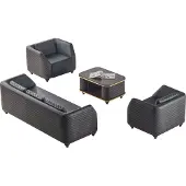 Xl Moebel Gmbh Sitzmöbel Leder 3-Sitzer Sessel Couchtisch Schwarz Braun Ledersofas