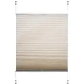Liedeco Plissee "Klemmfix-Plissee "Easy" – Hochwertiger Vliesstoff", beige (sand), B:80cm H:130cm, Plissees, Plissee, Tageslichdurchlässig, blickdicht, Einfache Montage ohne Bohren
