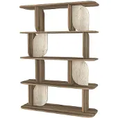 Vente-unique Regal Neleria Naturfarben Dunkel Beige 120 cm