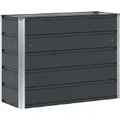 vidaXL Pflanzkübel Anthrazit 100 x 40 x 75 cm Stahl