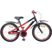 vidaXL Kinderfahrrad 20 Zoll für 6-11 Jahre alt Rot und Schwarz