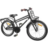 vidaXL Kinderfahrrad 18 Zoll für 5-7 Jahre alt Schwarz