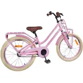 vidaXL Kinderfahrrad 18 Zoll für 5-7 Jahre alt Hellrosa