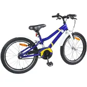 vidaXL Kinderfahrrad 18 Zoll für 5-7 Jahre alt Blau Weiß