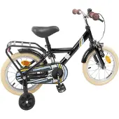vidaXL Kinderfahrrad 12 Zoll für 2-4 Jahre alt Schwarz