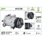 Valeo 813739 VS16 Klimaanlage Klimakompressor PAG 46 R134a für FORD MONDEO IV Turnier (BA7) S-MAX (WA6) GALAXY (WA6) MONDEO IV (BA7)