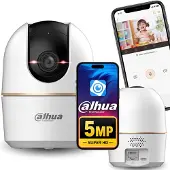 Sarcia.eu Dahua HERO schwenkbare WiFi-Innenkamera mit Audio, Babyphone-Kamera, 5 MP