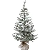 Kaemingk Mini-Baum d60h120cm grün/weiß Everlands - Everlands