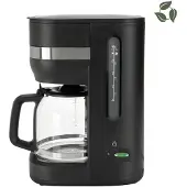 Bourgini Elements Kaffeemaschine – 1,5 L (10–12 Tassen) – Warmhalteplatte – Automatische Abschaltung – Spülmaschinengeeignet – GRS-e recycelte Materialien