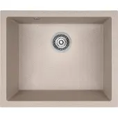 Laveo BADLAND Granitspüle Einzelbecken IBIZA 56x46 Beige | Siphon im SET!