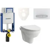 Laufen Geberit Wand-WC Set für Einmauerung + Pro Nordic WC SIKOGE2H8